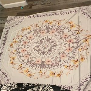 Floral wall flag